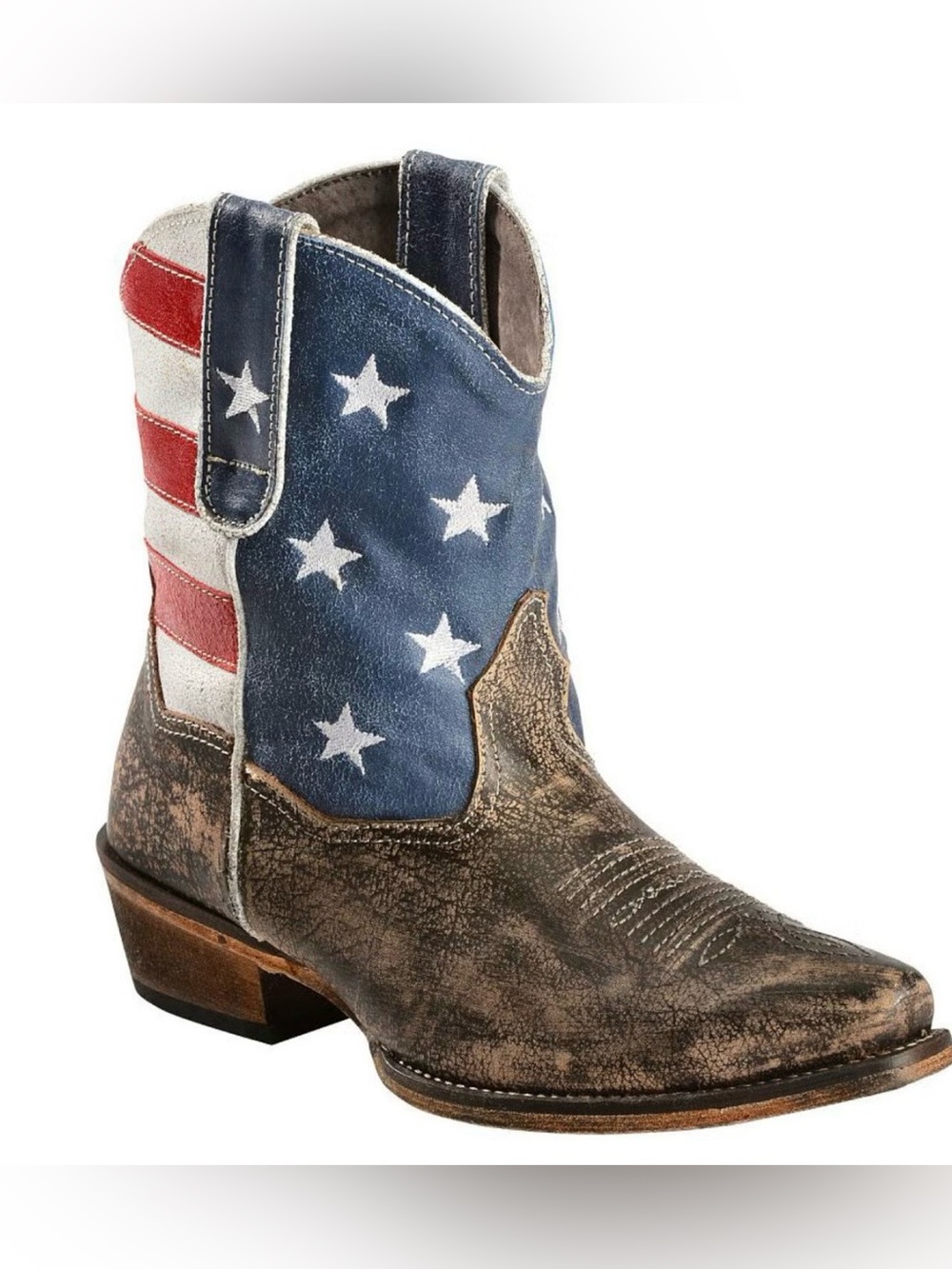 Roper Americana Patriotic Boots - Snip Toe. These boots blend used once